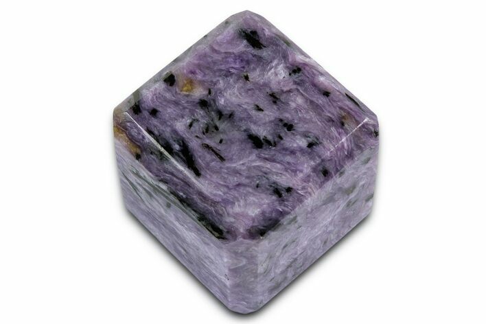 Polished Purple Charoite Cube - Siberia #335582